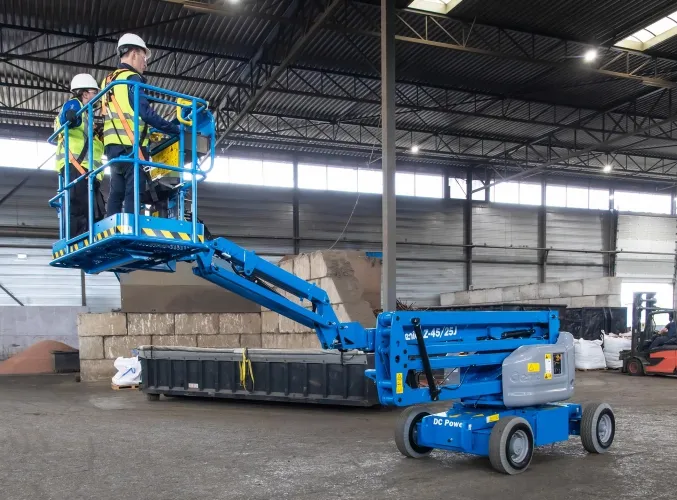 Diagrama de alcance Genie Z-45